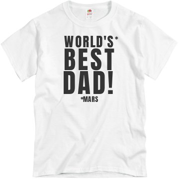 World's Best Dad Unisex Basic Gildan Heavy Cotton Crew Neck Tee