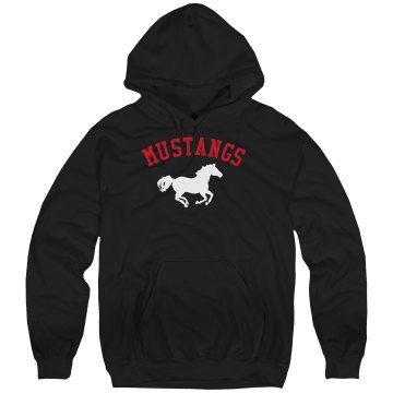Mustangs Cheerleader Unisex Hanes Ultimate Cotton Heavyweight Hoodie