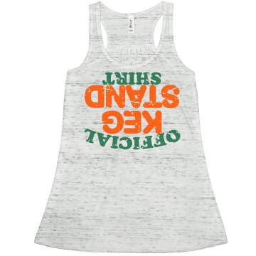 Official Keg Stand Tee Misses American Apparel Neon Oversized Crop Tank