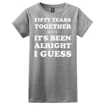 50th Anniversary Misses Relaxed Fit Gildan Ultra Cotton Tee