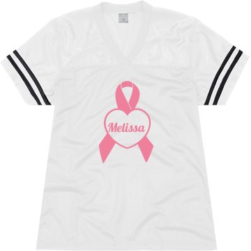 Cancer Jersey w/Back Junior Fit Augusta Replica Football Jersey