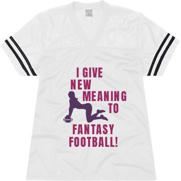Football Fantasy Girl Junior Fit Soffe Mesh Football Jersey
