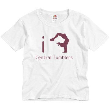 iFLIP Cheer Dance Youth Bella Girl Sheer 2-in-1 Baby Jersey Tee