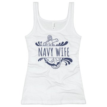 Nauti Wife Junior Fit Basic Bella 2x1 Rib Tank Top