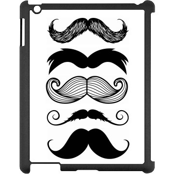 My Mustache Collection Black iPad Snap-on Case