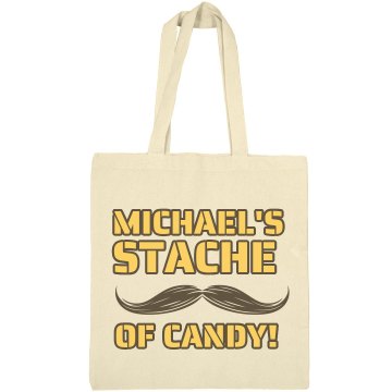 Michael's Stache Of Candy Liberty Bags Canvas Bargain Tote Bag