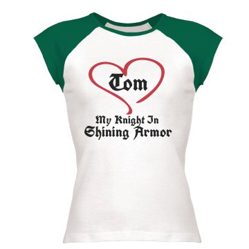 Knight In Shining Armor Junior Fit Bella 1x1 Rib Ringer Tee