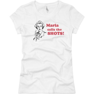 Nurse Maria Junior Fit Basic Bella Favorite Tee