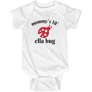 Mommy's Ella Bug Infant Rabbit Skins Lap Shoulder Creeper
