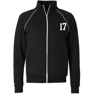 Tigers Baseball w/ Back Unisex Canvas Fleece Full Zip Track Jacket