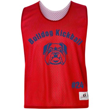 Bulldog Kickball Pinnie Badger Sport Lacrosse Reversible Practice Pinnie
