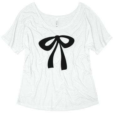 Flowy Bow Top Misses Bella Flowy Lightweight Raglan Tee