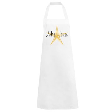 Gold Star Apron Basic White Apron