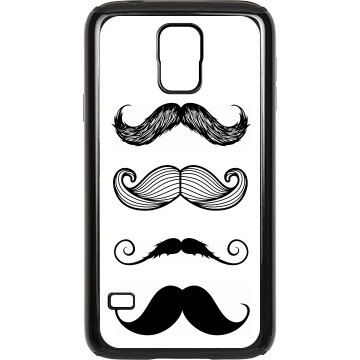 Mustaches Galaxy Case Rubber Samsung Galaxy S III Case Black