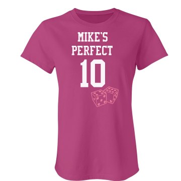 Perfect 10 Junior Fit Bella Sheer Longer Length Rib Tee