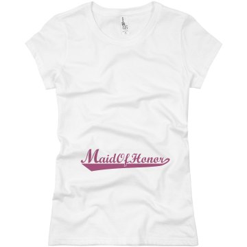 Maid Of Honor Junior Fit Basic Bella Favorite Tee