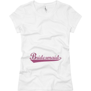 Bridesmaid Junior Fit Basic Bella Favorite Tee