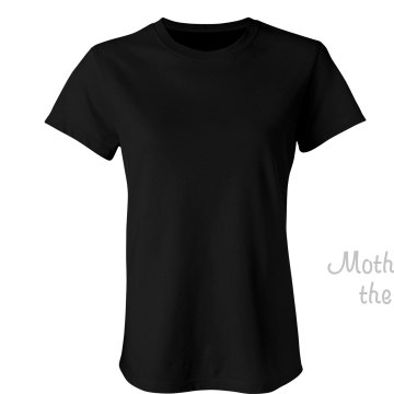 Mother Rhinestone Junior Fit Bella Sheer Longer Length Rib Tee