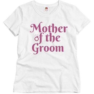 Groom Mother Ring Junior Fit Basic Bella Favorite Tee