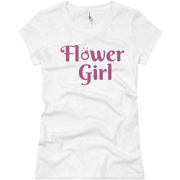 Flower Girl Ring Junior Fit Basic Bella Favorite Tee