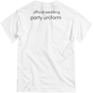 Bachelor Tux Tee w/ Back Unisex Basic Gildan Heavy Cotton Crew Neck Tee