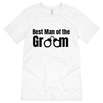 Best Man Of The Groom Unisex Canvas Jersey Tee