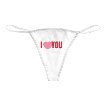 I Love You Thong Bella Bikini Thong