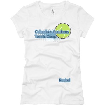 Columbus Academy Tennis Junior Fit Basic Bella Favorite Tee