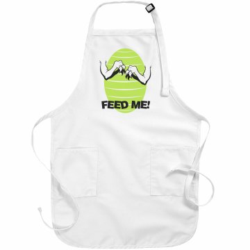 Dinosaur Apron Basic White Apron