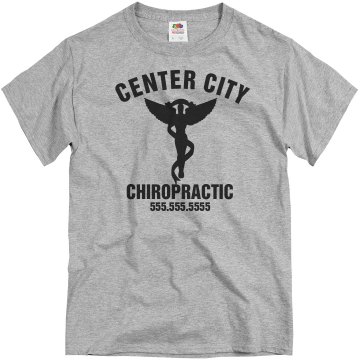 Chiropractic Business Tee Unisex Basic Gildan Heavy Cotton Crew Neck Tee