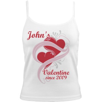 Valentine Since 2009 Bella Junior Fit Contrast Satin Trim Cami