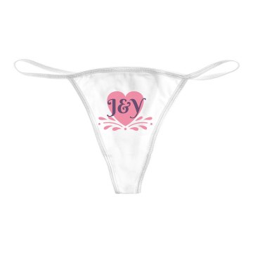Couple's Initials Bella Bikini Thong