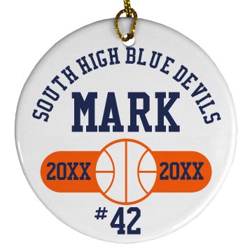 Basketball Ornament Plastic Ball Ornament