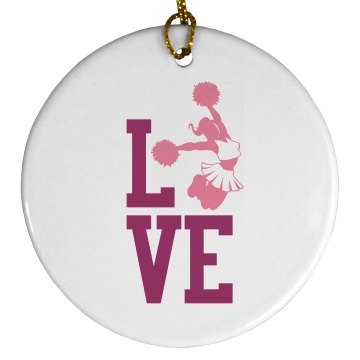 Love Cheer Ornament Plastic Ball Ornament
