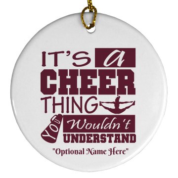 Cheer Thing Ornament Plastic Ball Ornament
