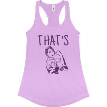 That's What She Said Run Alo Women's Bamboo Racerback Tank Top