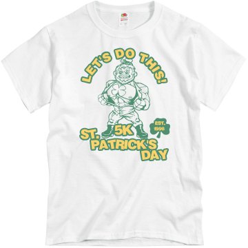 AWESOME St. Patrick's 5K Unisex Basic Gildan Heavy Cotton Crew Neck Tee