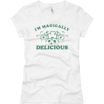 I'm Magically Delicious Junior Fit Bella Sheer Longer Length Rib Tee