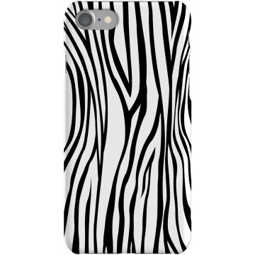 Zebra Stripes Plastic iPhone 5 Case Black