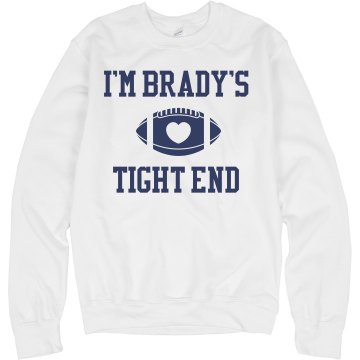 Tight End Girlfriend Junior Fit Bella 1x1 Rib V-Neck Tee