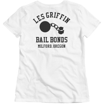 Bail Bonds Business Tee Misses Relaxed Fit Basic Gildan Ultra Cotton Tee
