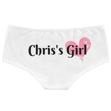 Chris's Girl w/ Heart Bella White Basic Hotshort