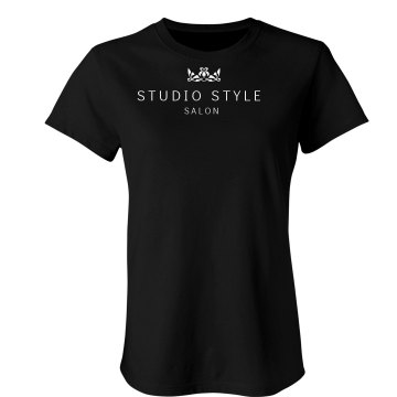 Hair Style Ad Junior Fit Bella Sheer Longer Length Jersey 2-in-1 Tee