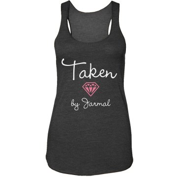 Taken Marriage Tank Junior Fit Bella Sheer Longer Length Rib Strap Tank Top