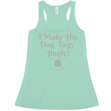 Dog Tags Junior Fit Bella Sheer Longer Length Rib Tank Top