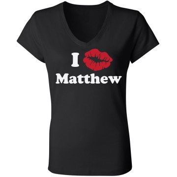 I Love Matthew Junior Fit Bella Sheer Longer Length Rib V-Neck Tee 