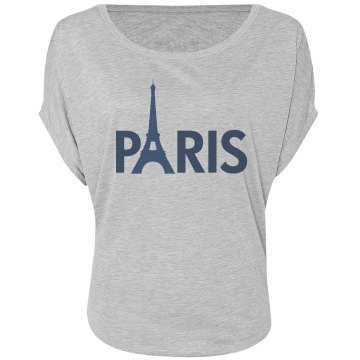 Paris Flowy Top Misses Bella Flowy Draped Sleeve Dolman