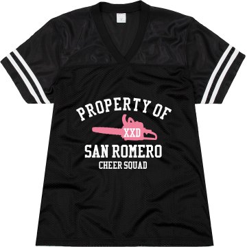 San Romero Cheer Jersey Junior Fit Augusta Replica Football Jersey