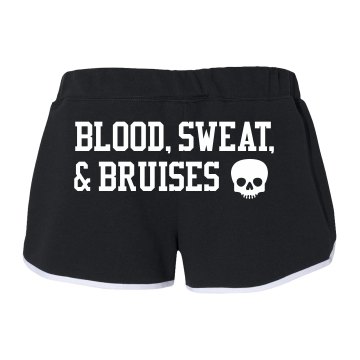 Roller Derby Text w/ Back Junior Fit Soffe Cheer Shorts