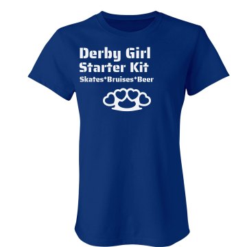 Derby Girl Kit Junior Fit Bella Crewneck Jersey Tee
